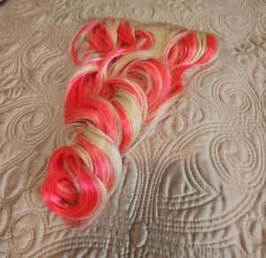 Vibrant Pink and Blonde Hair Extension